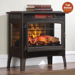 Duraflame 3D Bronze Infrared Electric Fireplace Stove with Remote Control - DFI-5010-02