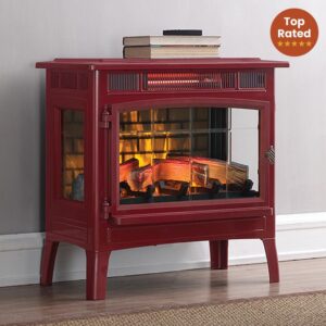 Duraflame 3D Cinnamon Infrared Electric Fireplace Stove with Remote Control